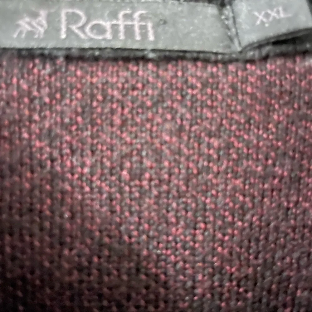 Raffi Men's Charcoal Quilted Puffer Jacket wool blend back and arms size XXL